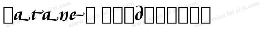 cataneo bold字体转换